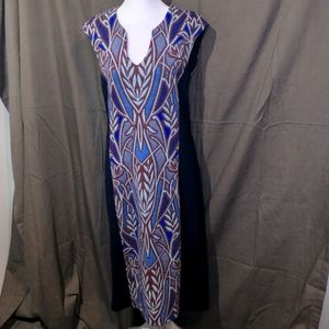 HD in Paris Blue and Purple Patterned Dress
